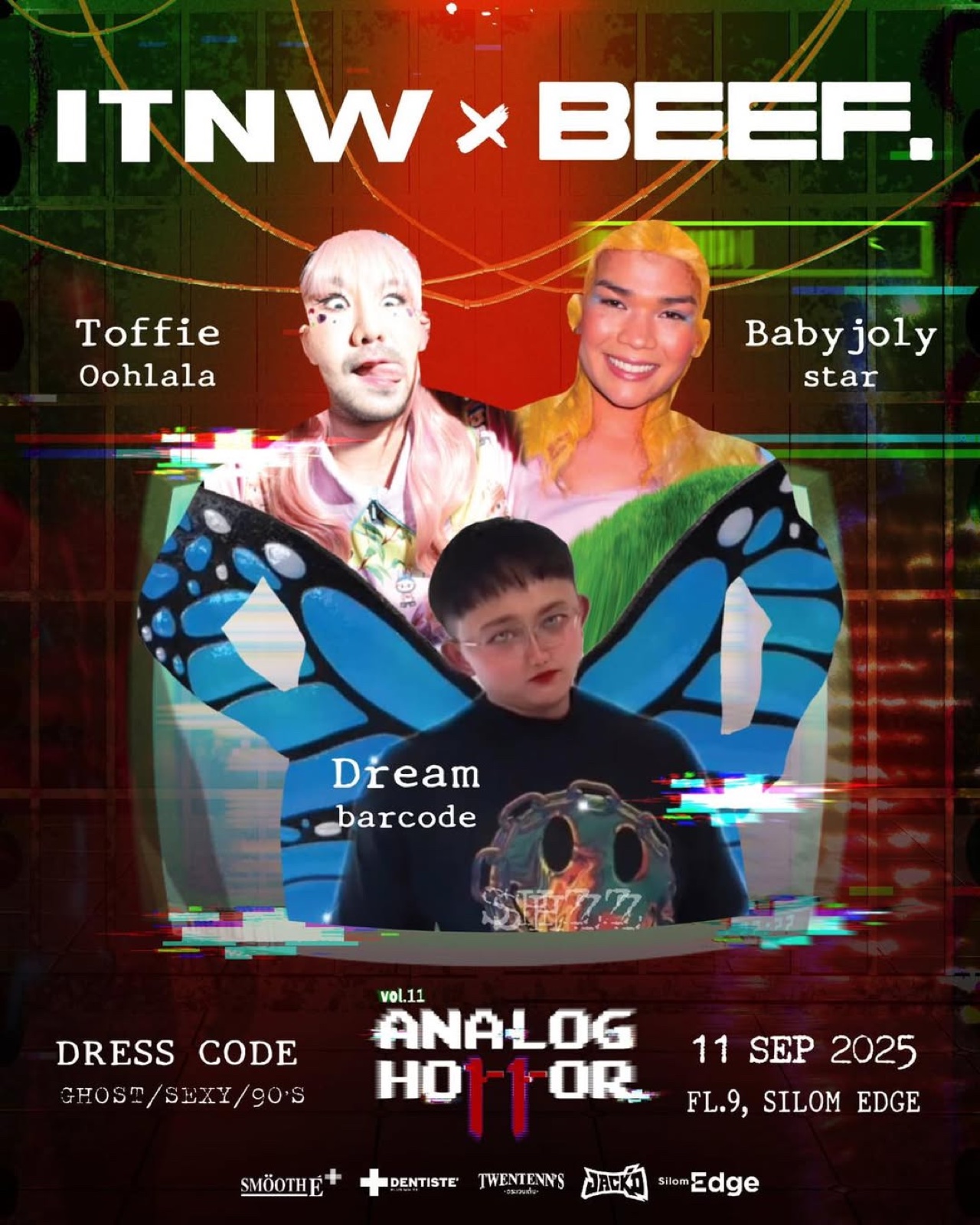ITNW Vol.11 Analog Horror poster for 11 September 2025 at Silom Edge