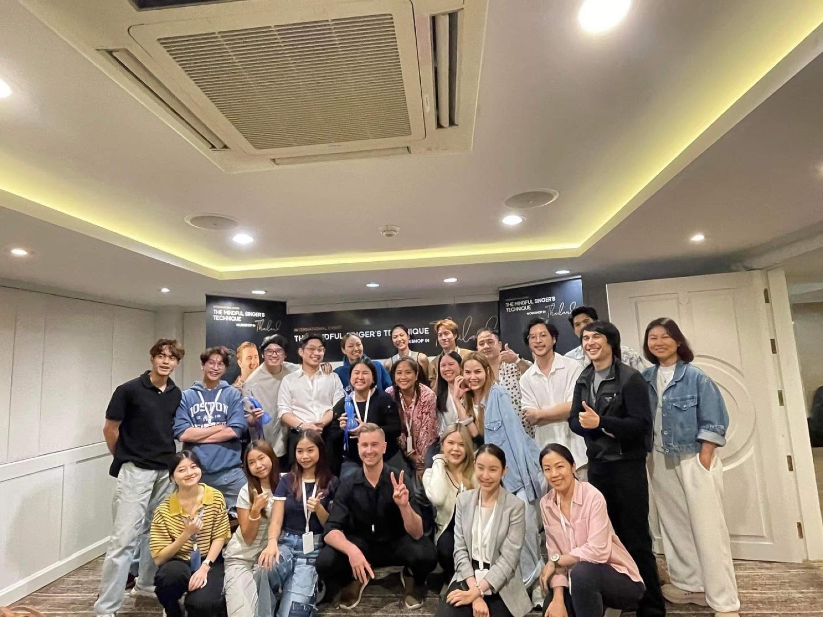 Participants at The Mindful Singer’s Technique in Thailand
