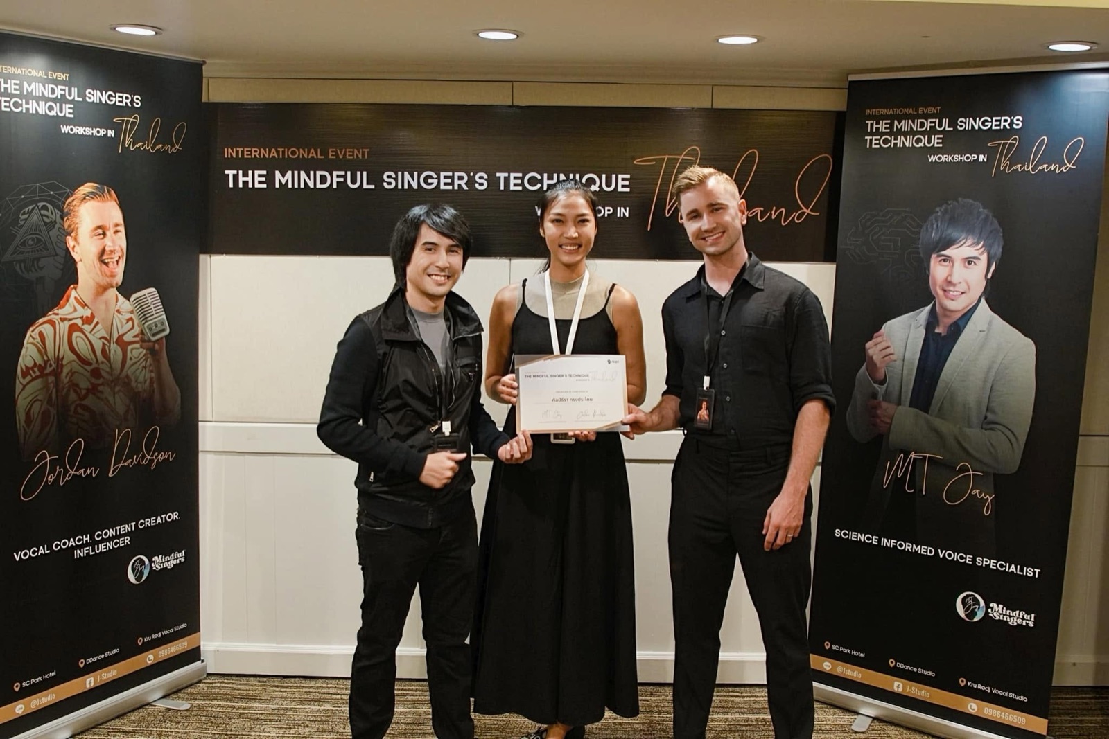 A participant at The Mindful Singer’s Technique event