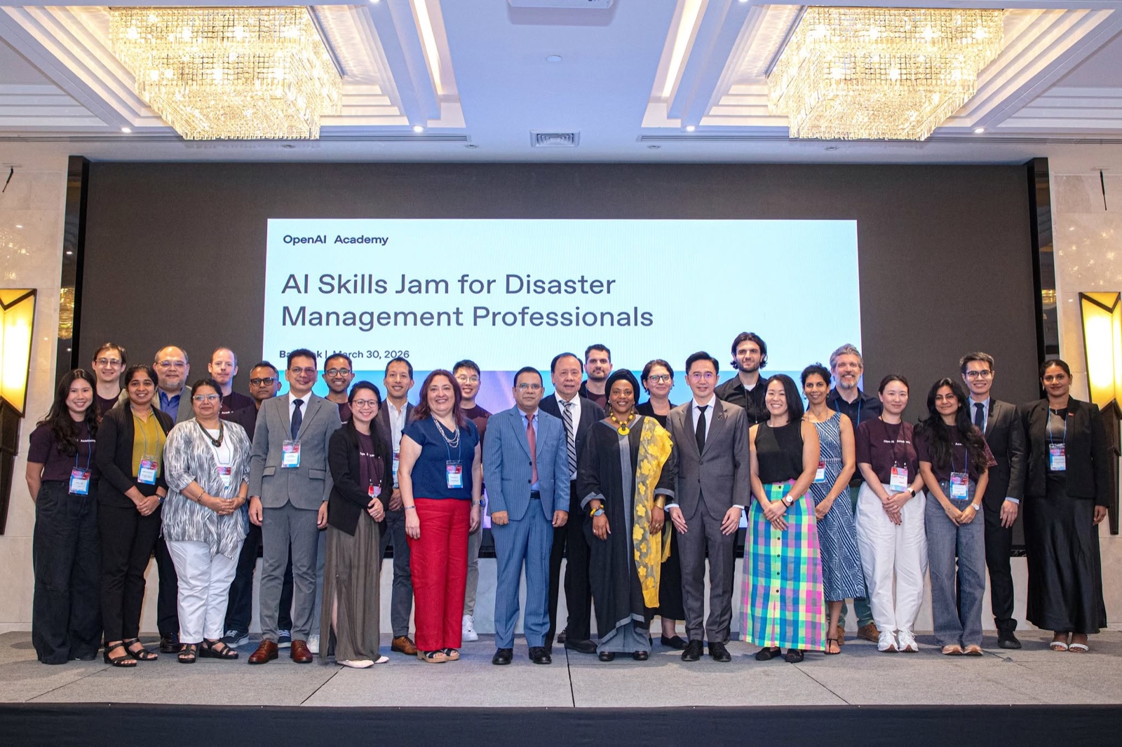 Participants and team at the AI Skills Jam