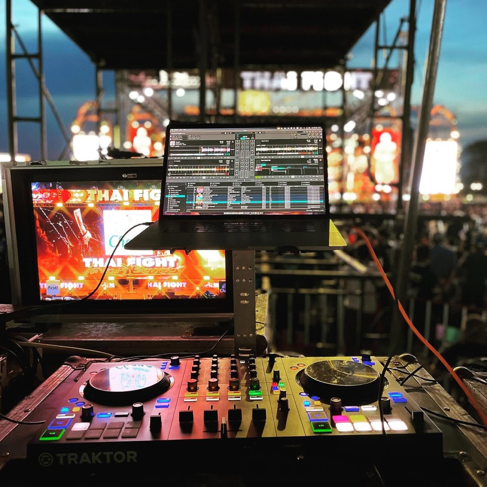 Visual and stage-control equipment at THAI FIGHT